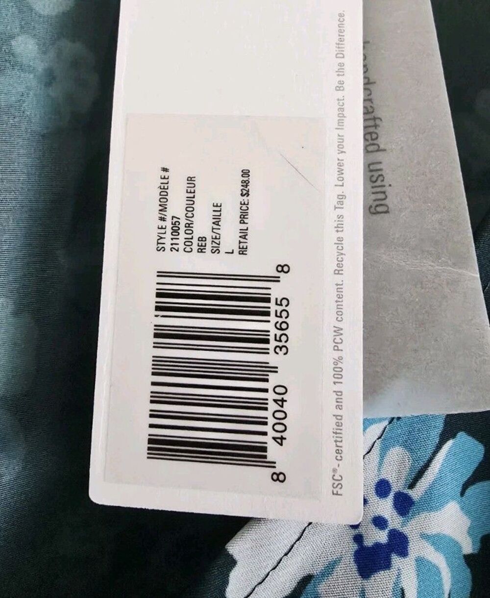Outerknown Dress Size Large Green Floral Romantic Puffed Sleeves Flowy Summer - Picture 4 of 9